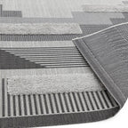 Monty 200x290cm MN05 Black/Grey Geometric Rug