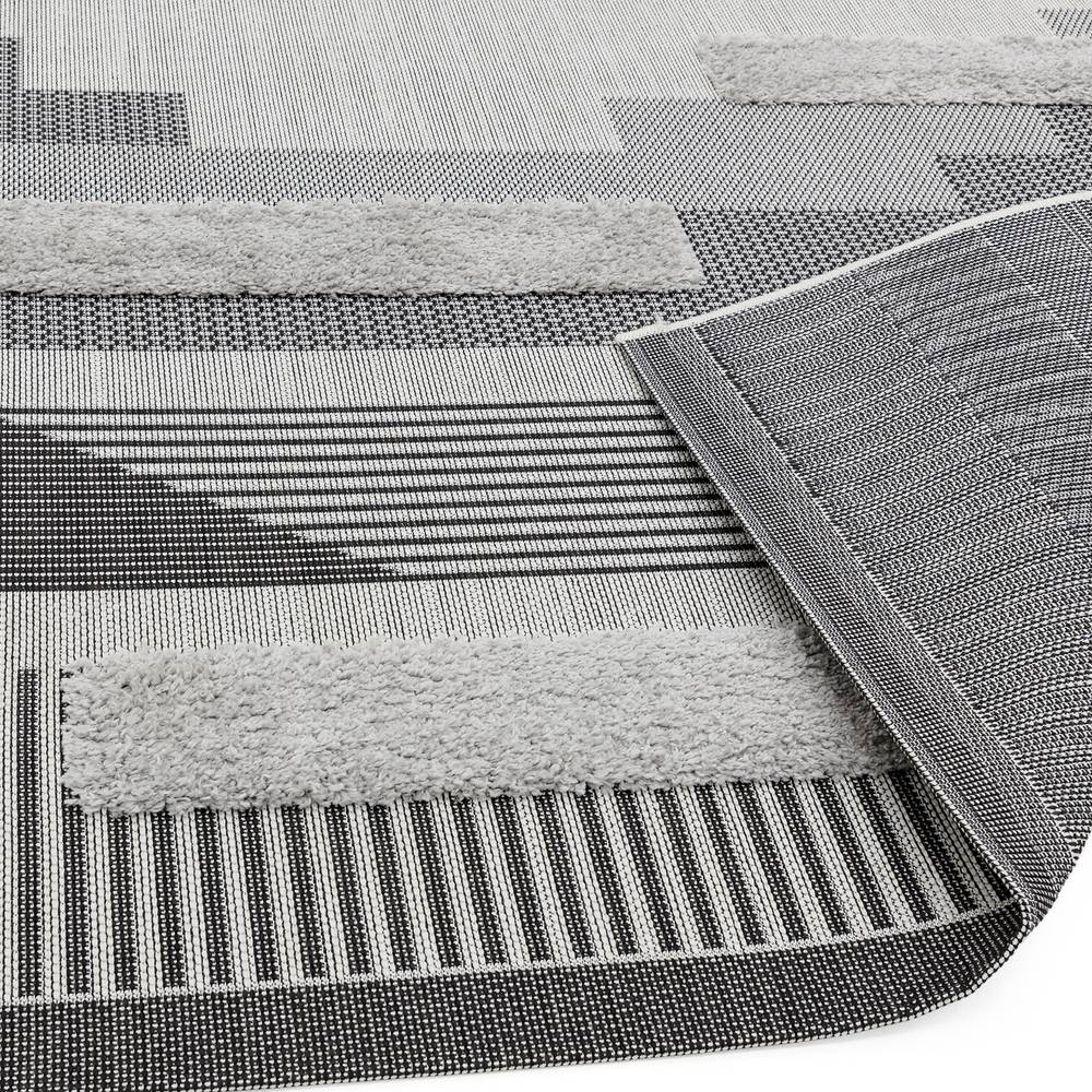Monty 160x230cm MN05 Black/Grey Geometric Rug