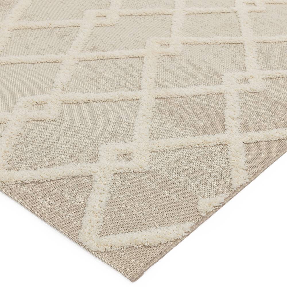 Monty 080x150cm MN07 Beige/Cream Diamond Rug