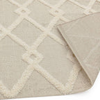 Monty 160x230cm MN07 Beige/Cream Diamond Rug