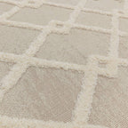 Monty 160x230cm MN07 Beige/Cream Diamond Rug