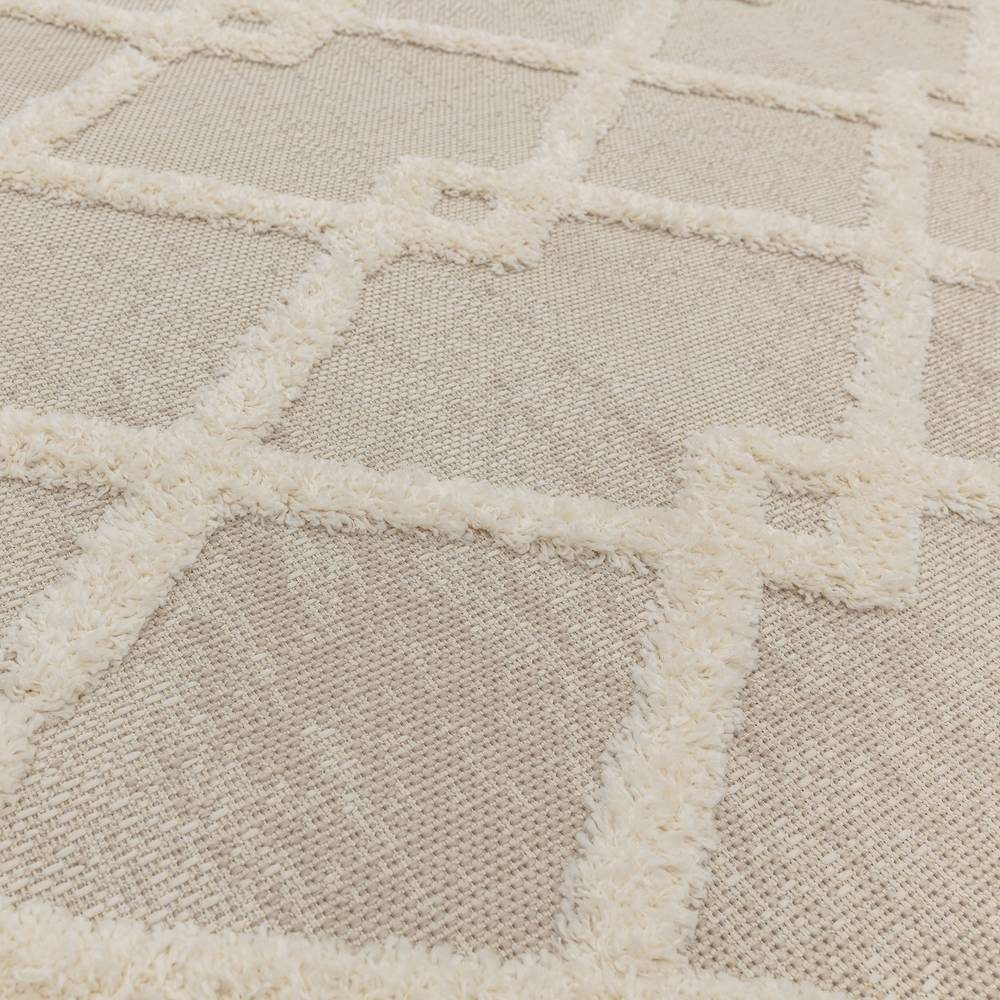 Monty 160x230cm MN07 Beige/Cream Diamond Rug