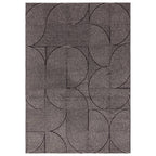 Muse 120x170cm Charcoal Swirl Rug MU01 Rug