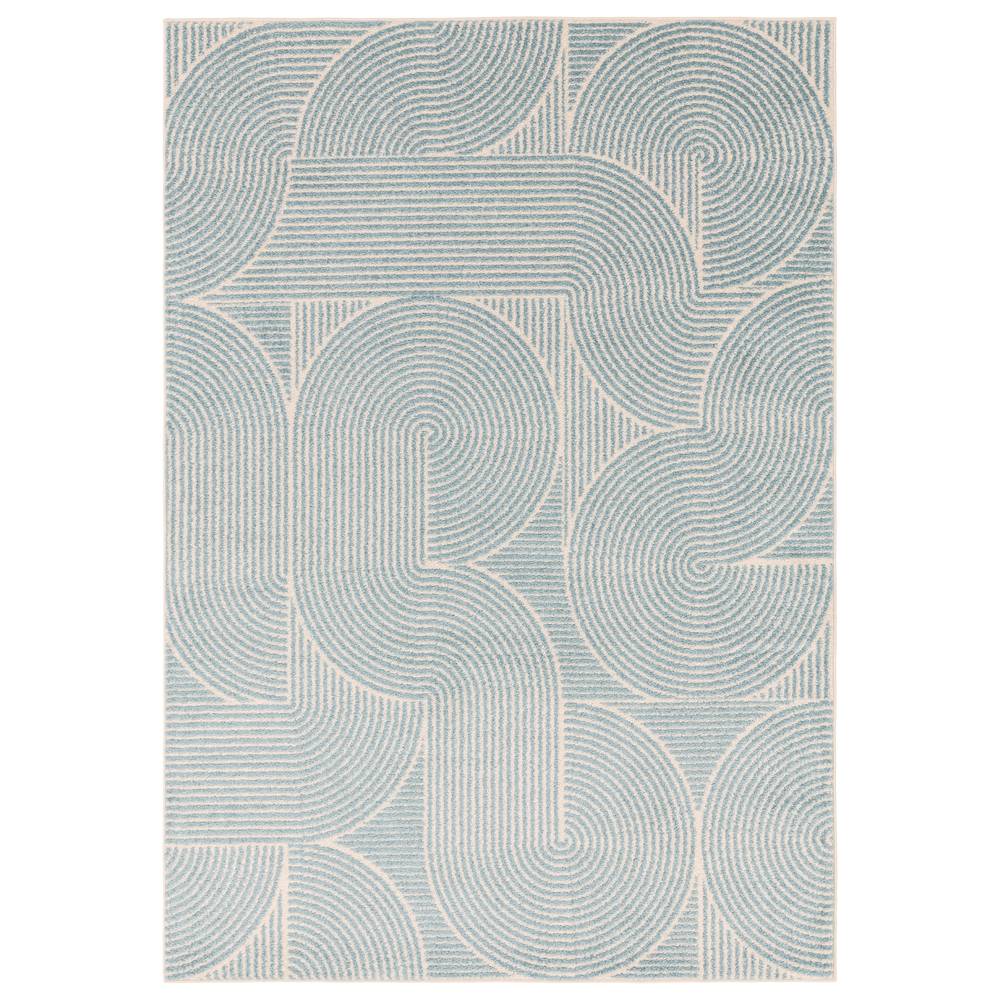 Muse 200x290cm Blue Swirl Rug MU02 Rug