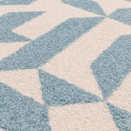 Muse 160x230cm Blue Shapes Rug MU03 Rug