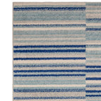 Muse 066x240cm Blue Stripe Rug MU05 Rug