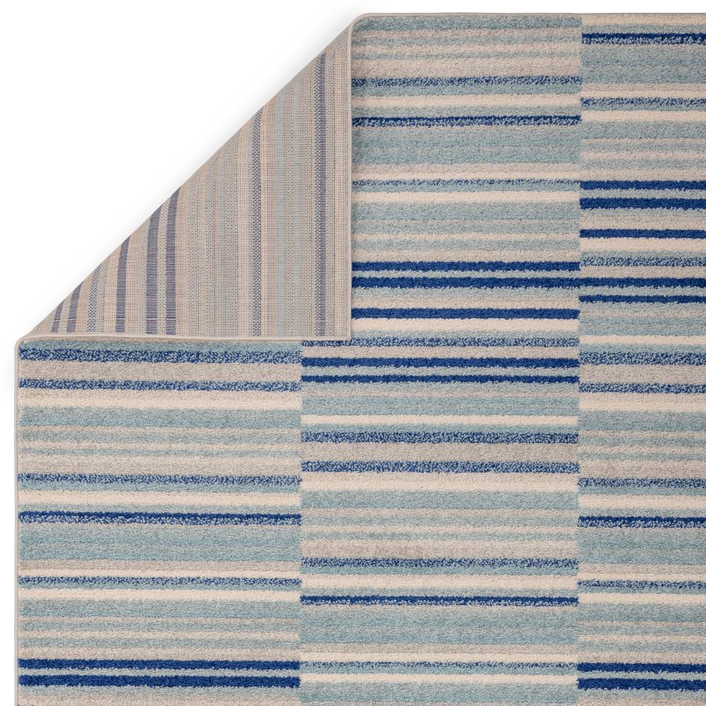 Muse 066x240cm Blue Stripe Rug MU05 Rug