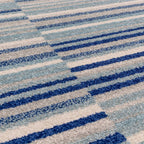 Muse 160x230cm Blue Stripe Rug MU05 Rug