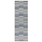 Muse 120x170cm Blue Stripe Rug MU05 Rug