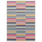 Muse 080x150cm Multi-Coloured Stripe Rug MU06 Rug
