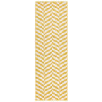 Muse 160x230cm Yellow Chevron Rug MU08 Rug