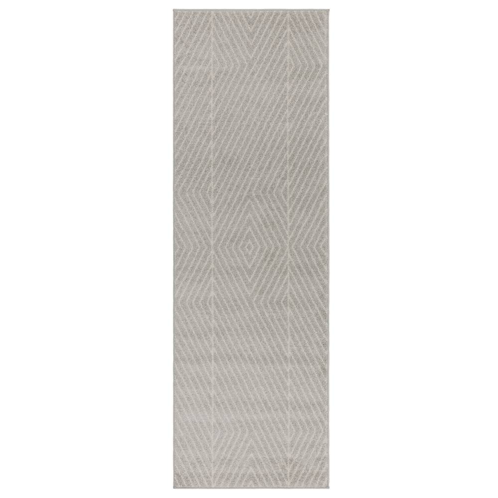 Muse 080x150cm Grey Linear Rug MU09 Rug