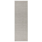Muse 066x240cm Grey Linear Rug MU09 Rug