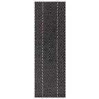 Muse 200x290cm Black Linear Rug MU10 Rug