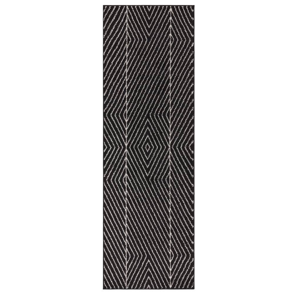 Muse 120x170cm Black Linear Rug MU10 Rug