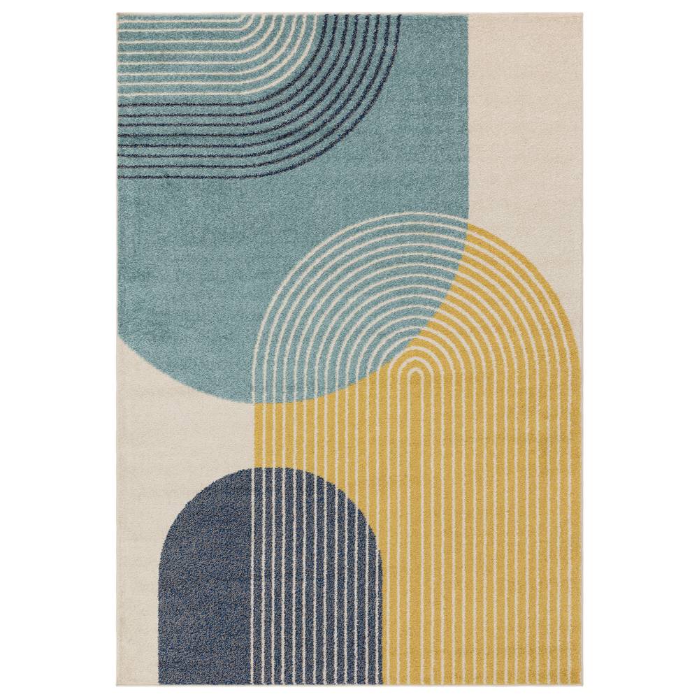 Muse 200x290cm Blue Retro Rug MU15 Rug