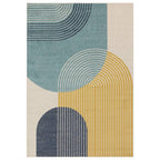 Muse 200x290cm Blue Retro Rug MU15 Rug