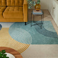 Muse 120x170cm Blue Retro Rug MU15 Rug
