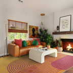 Muse 160x230cm Orange Retro Rug MU13 Rug