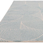 Muse 080x150cm Blue Swirl Rug MU02 Rug
