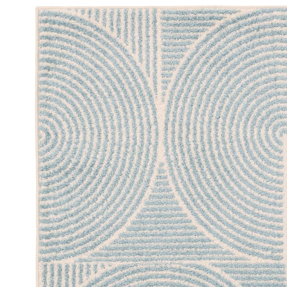 Muse 200x290cm Blue Swirl Rug MU02 Rug