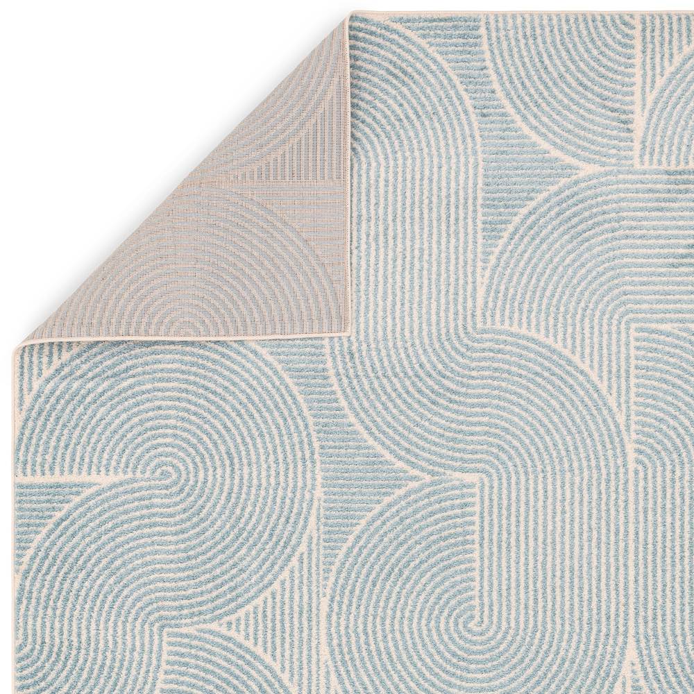 Muse 120x170cm Blue Swirl Rug MU02 Rug