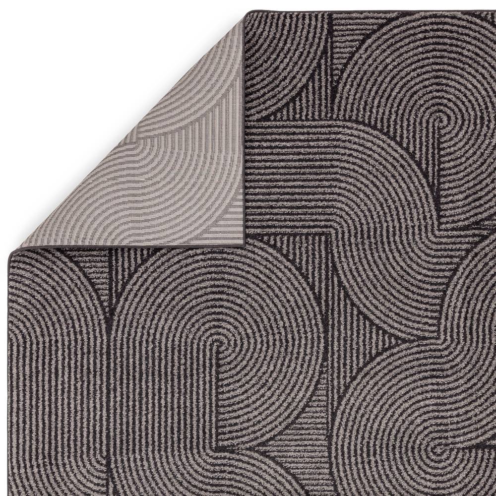 Muse 200x290cm Charcoal Swirl Rug MU01 Rug