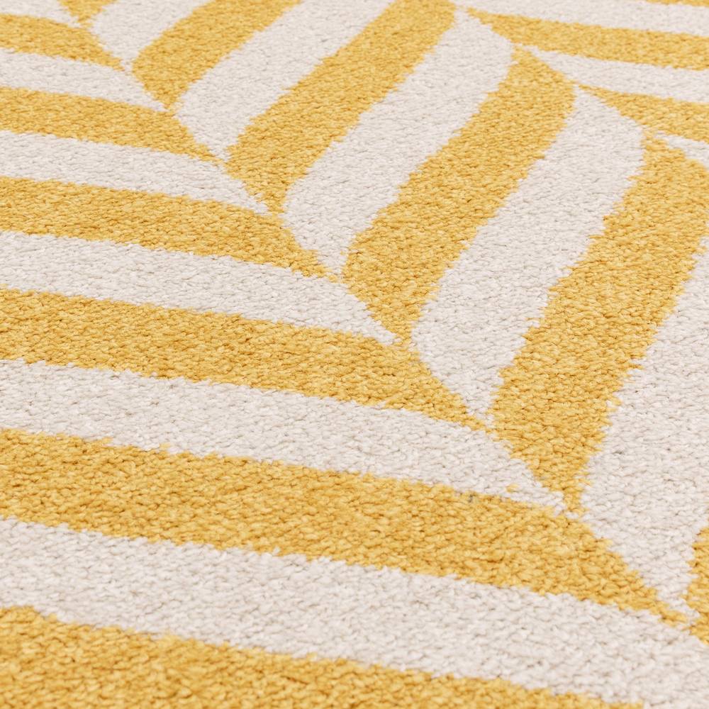 Muse 080x150cm Yellow Chevron Rug MU08 Rug