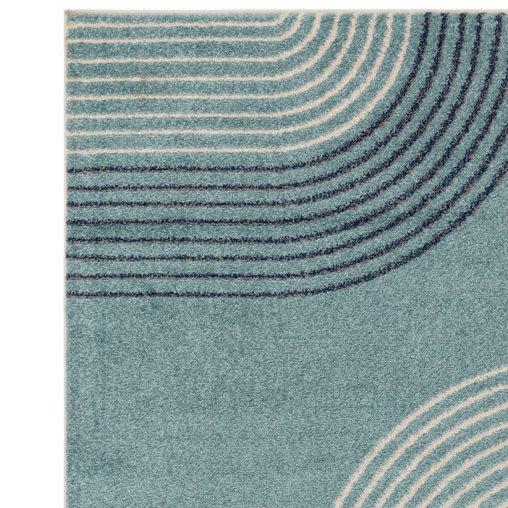 Muse 200x290cm Blue Retro Rug MU15 Rug