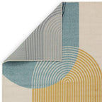 Muse 200x290cm Blue Retro Rug MU15 Rug