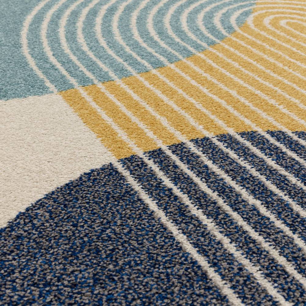 Muse 080x150cm Blue Retro Rug MU15 Rug
