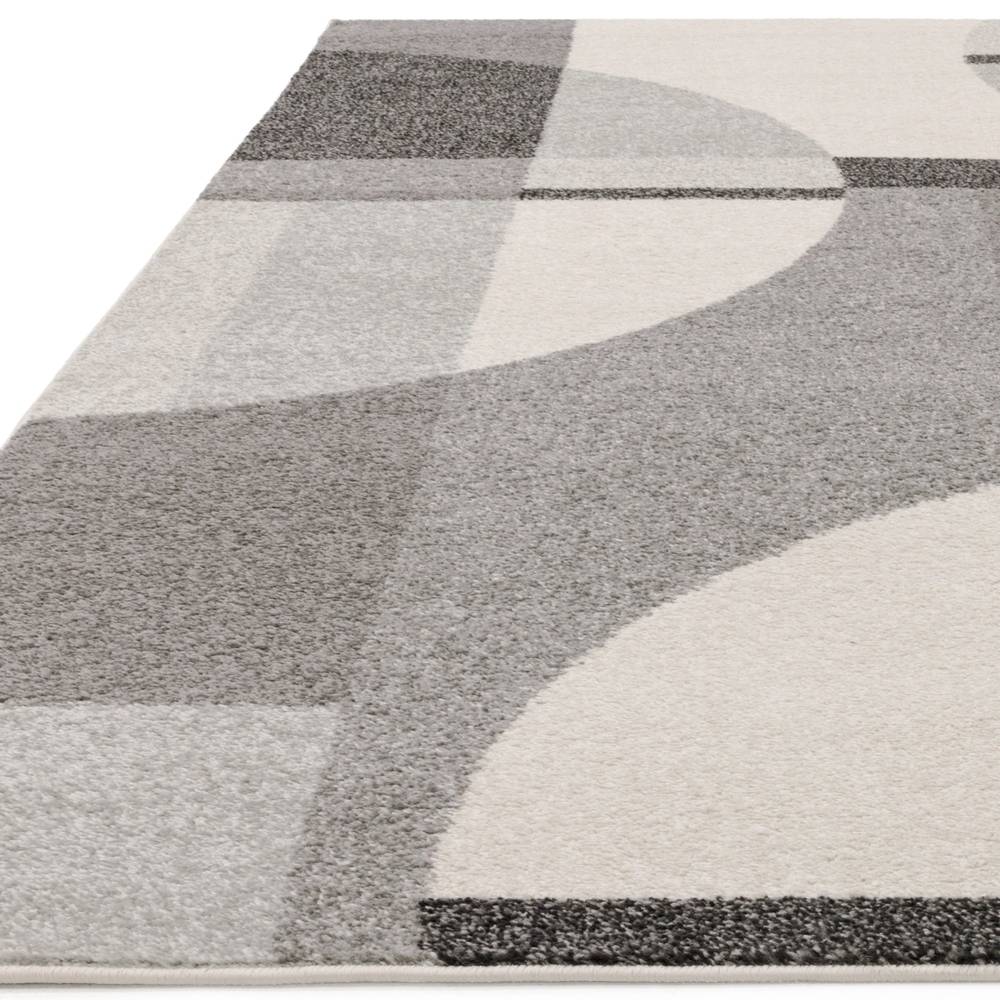 Muse 120x170cm Grey Art Deco Rug MU20 Rug