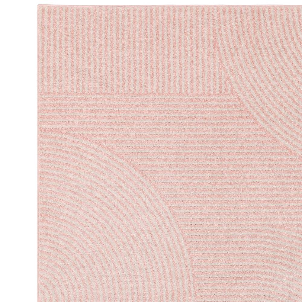 Muse 200x290cm Pink Geometric Rug MU17 Rug