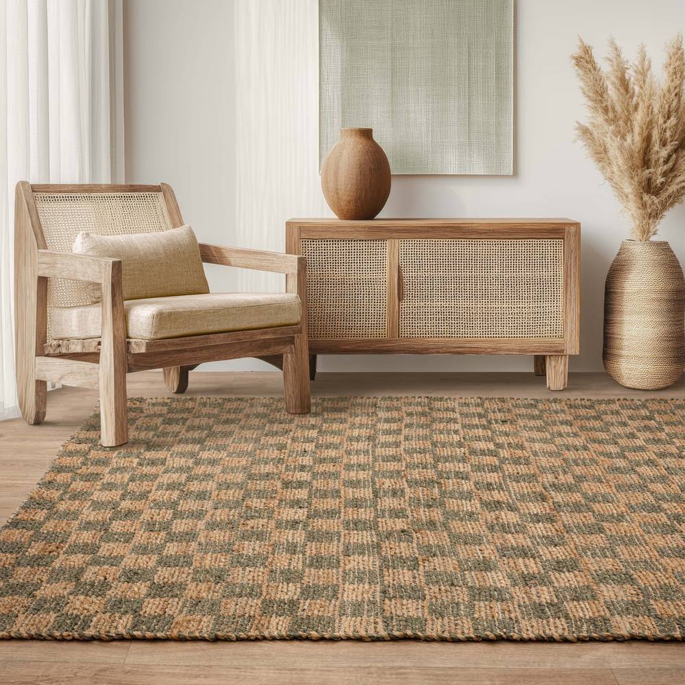 Naturi 160x230cm Olive Green Rug