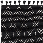 Nepal 160x230cm Black/Cream Diamond Rug Rug