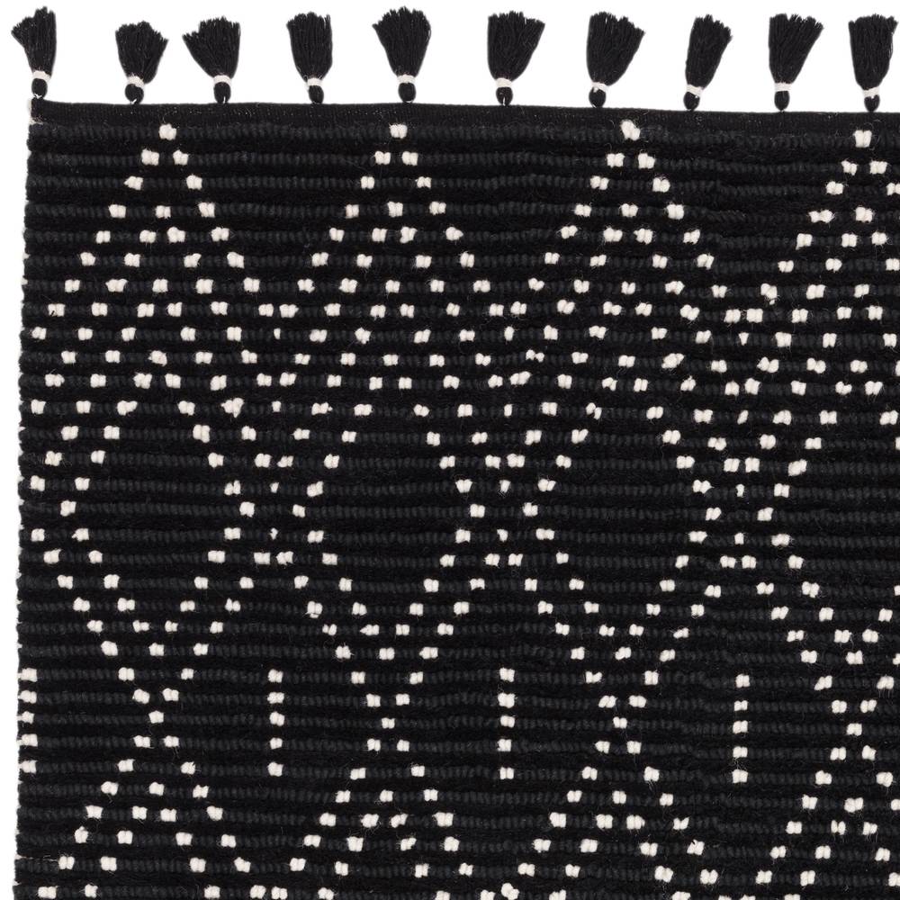 Nepal 200x290cm Black/Cream Diamond Rug Rug