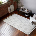 Nepal 160x230cm Cream/Black Linear Rug Rug