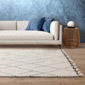 Nepal 120x170cm Cream/Blue Linear Rug Rug