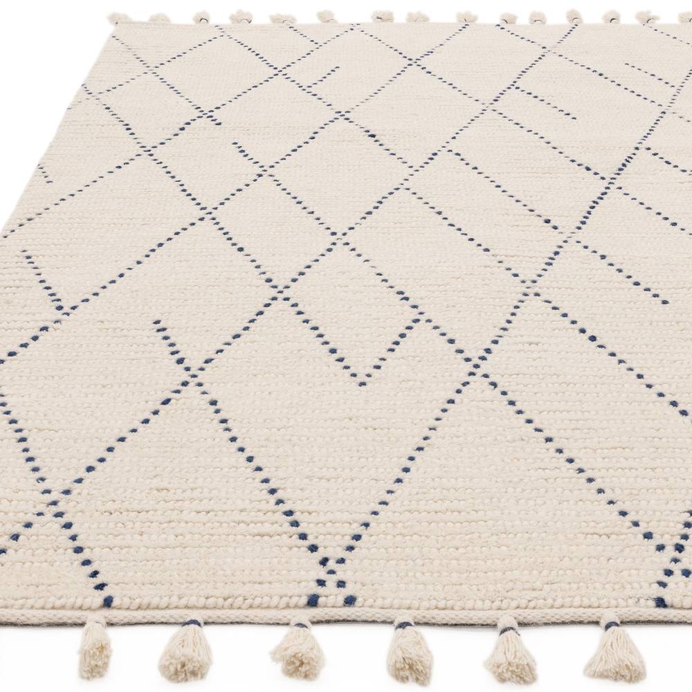 Nepal 200x290cm Cream/Blue Linear Rug Rug