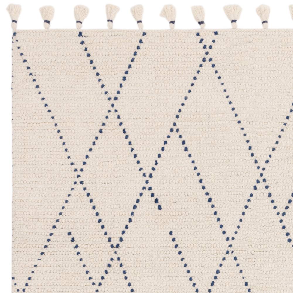 Nepal 200x290cm Cream/Blue Linear Rug Rug