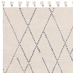 Nepal 200x290cm Cream/Blue Diamond Rug Rug