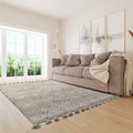 Nepal 200x290cm Grey/Black Diamond Rug Rug