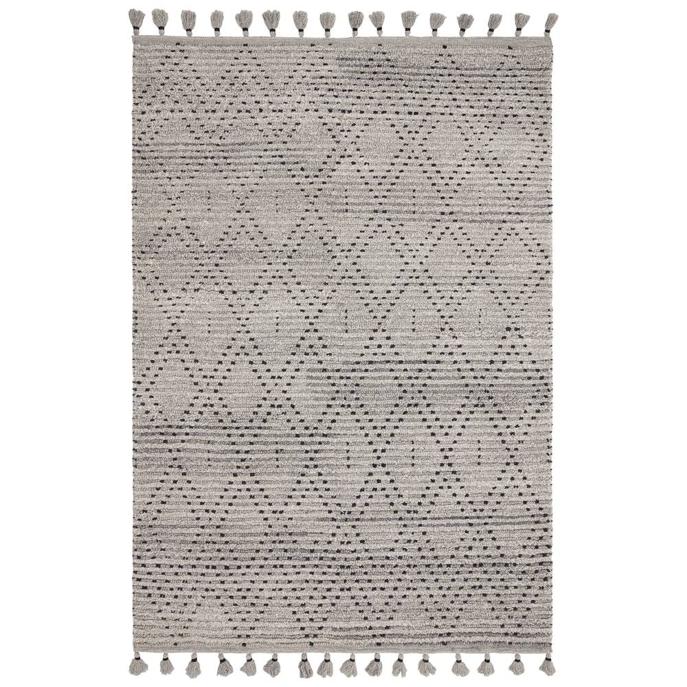 Nepal 200x290cm Grey/Black Diamond Rug Rug