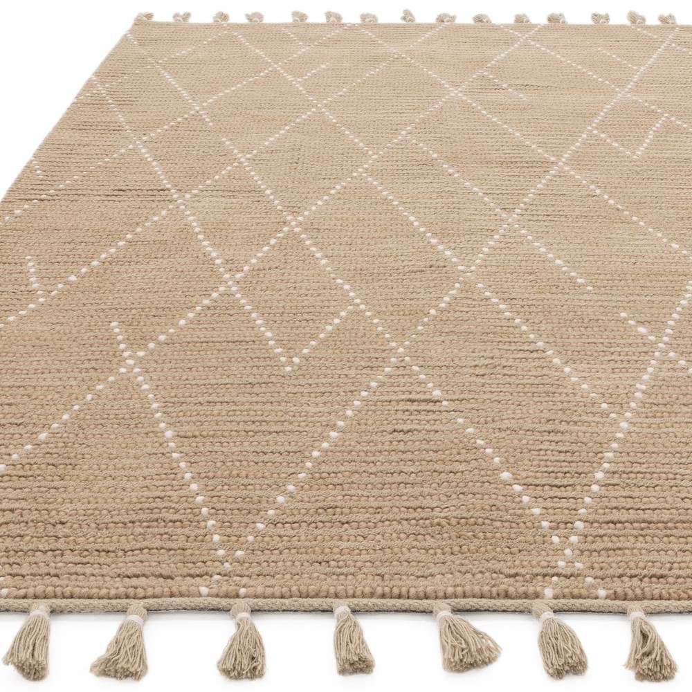 Nepal 160x230cm Sand/Cream Linear Rug Rug