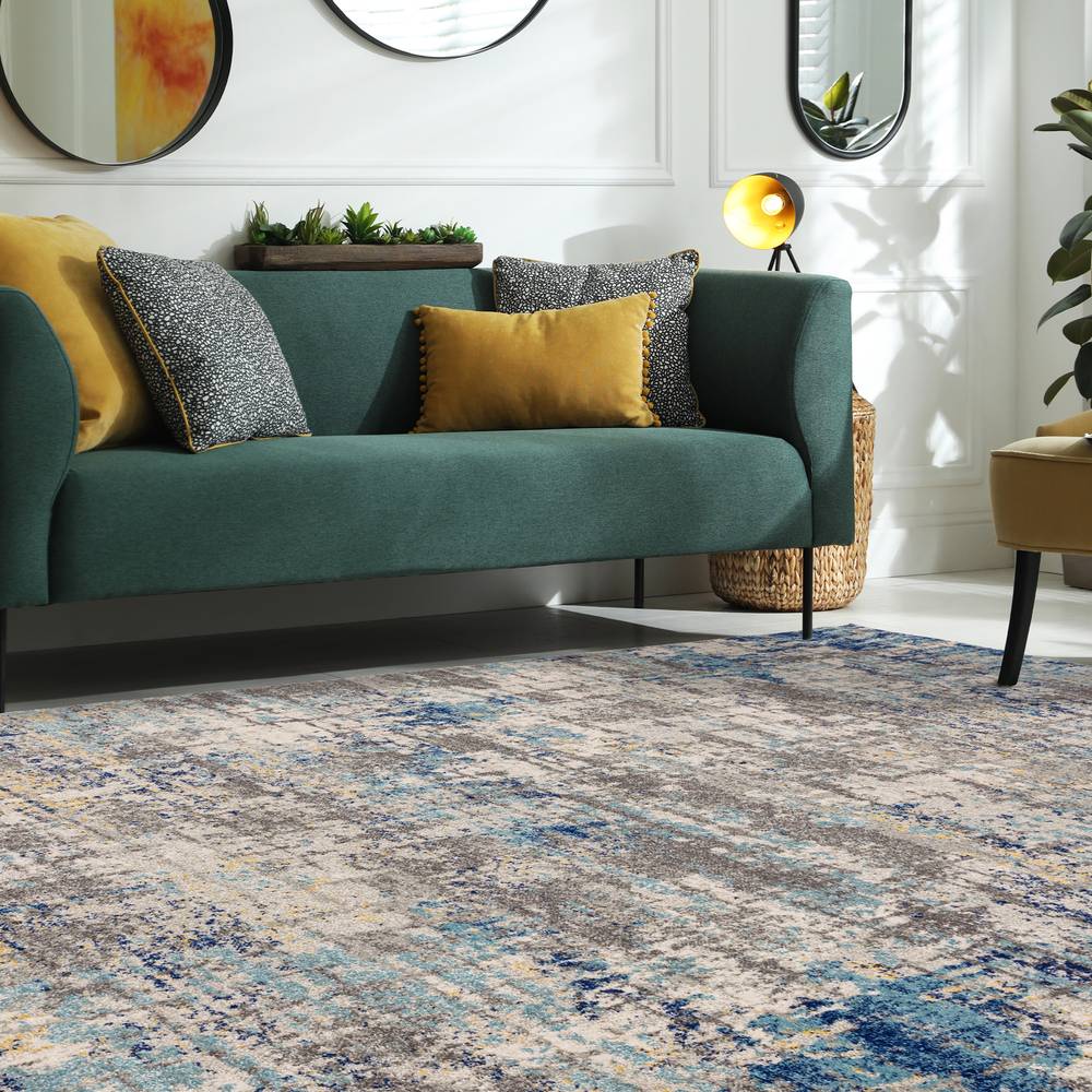 Nova 120x170cm Illusion Blue NV40 Rug
