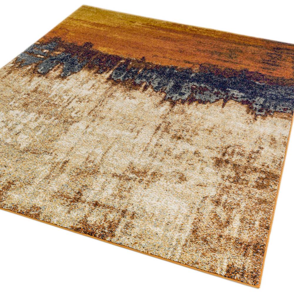 Nova 200x290cm Distress Orange Rug NV04 Rug
