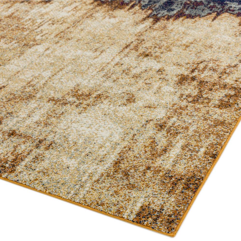 Nova 160x230cm Distress Orange Rug NV04 Rug