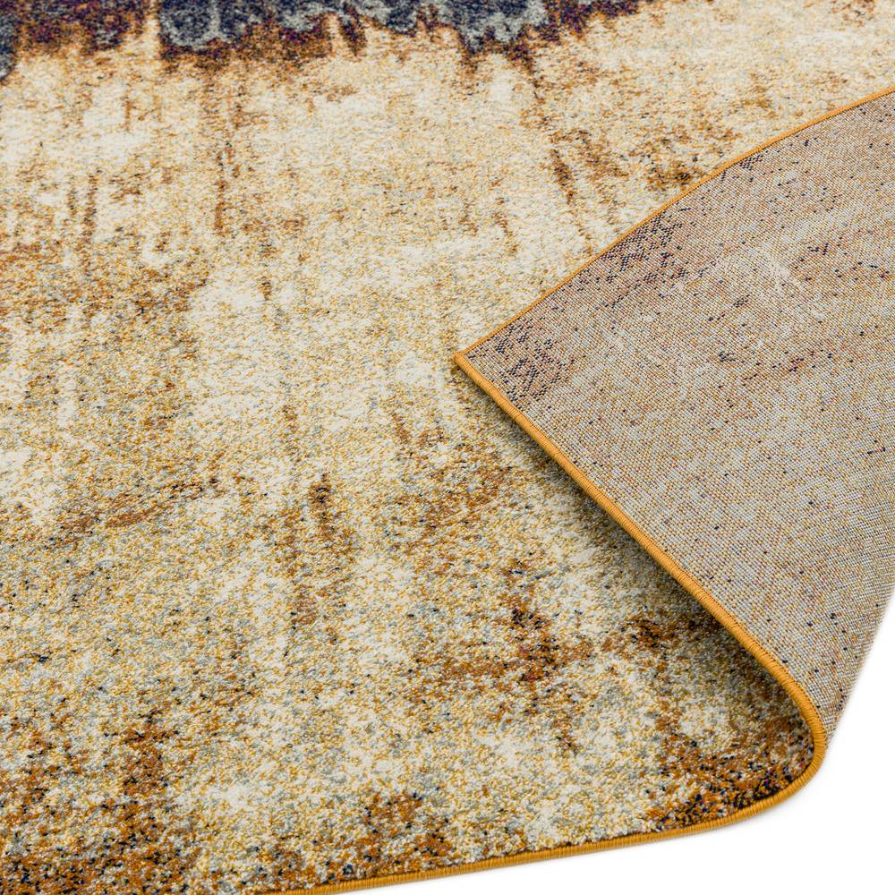 Nova 200x290cm Distress Orange Rug NV04 Rug