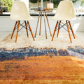 Nova 160x230cm Distress Orange Rug NV04 Rug