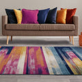 Nova 200x290cm Stripe Multi Rug NV05 Rug